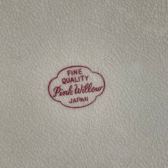 Pink Willow Dinner Plates Lot of 2 Vintage 1940s Fine Quality Made in Japan READ - Picture 7 of 12